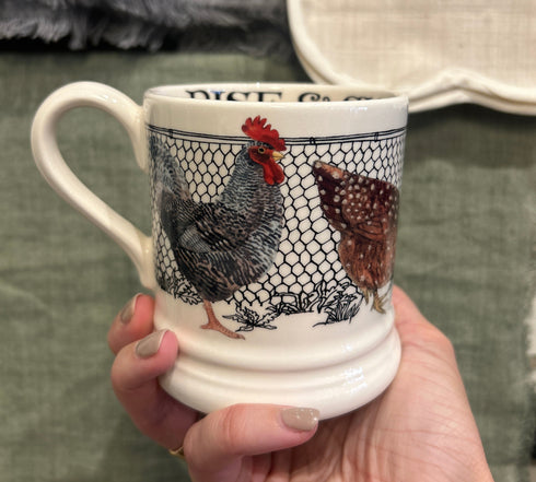 Rise and Shine Wake Up 1/2 Pint Mug